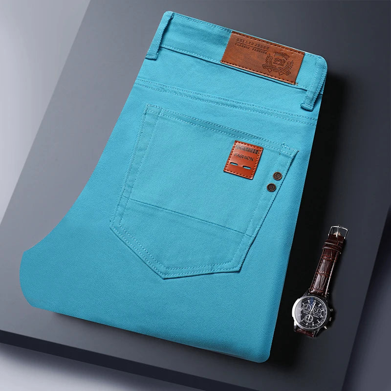 Men's Straight Leg Denim Jeans for Casual Everyday Wear
