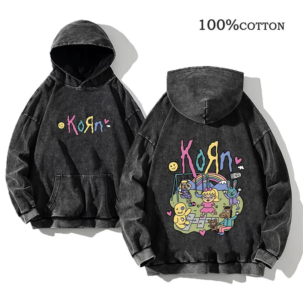 Graphic Long Sleeve Casual Hooded Sweatshirt with Original Style Options