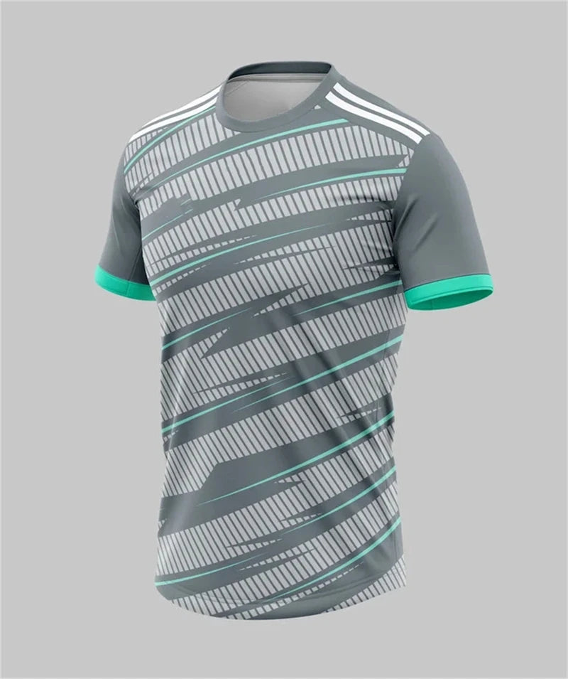 Geometric Sports Print Short Sleeve T-shirt For Sports Outfits