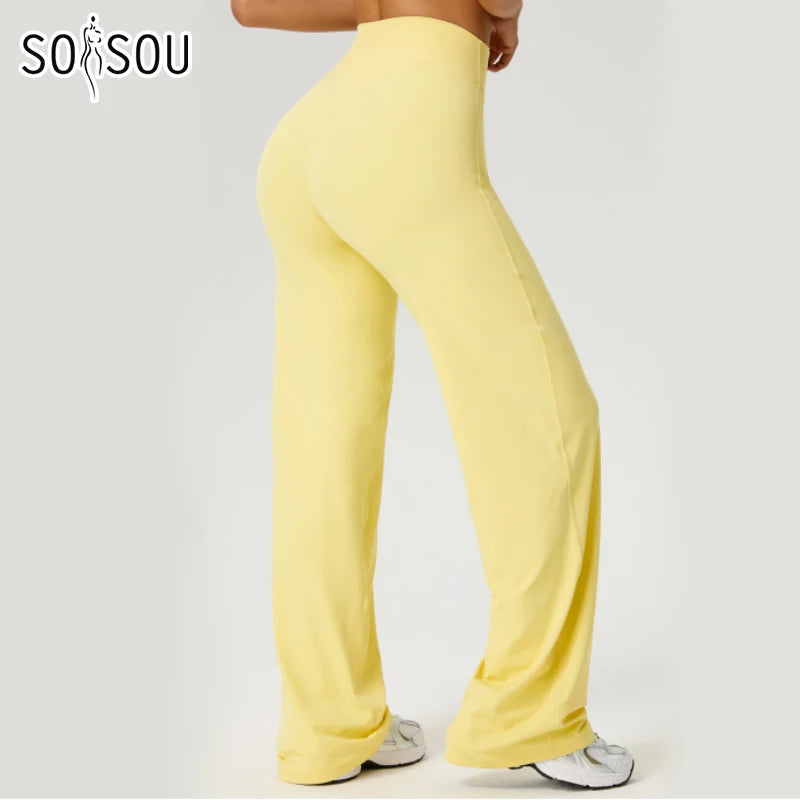 Women's Loose Wide Leg Yoga Pants For Workout Outfits