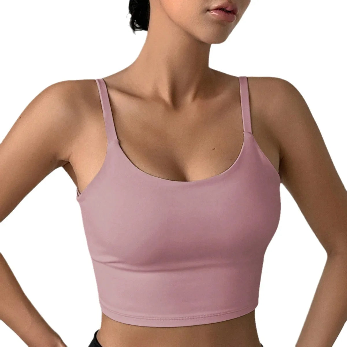 Women's Scoop Neck Wide Strap Sports Bra