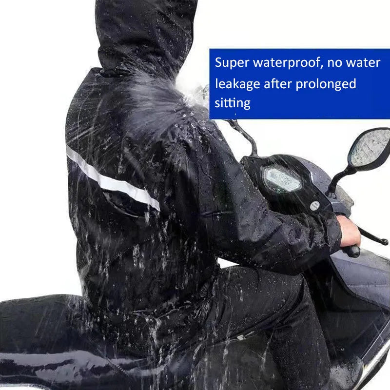 Outdoor Hooded Jacket and Trouser Clothing Set with Style Options
