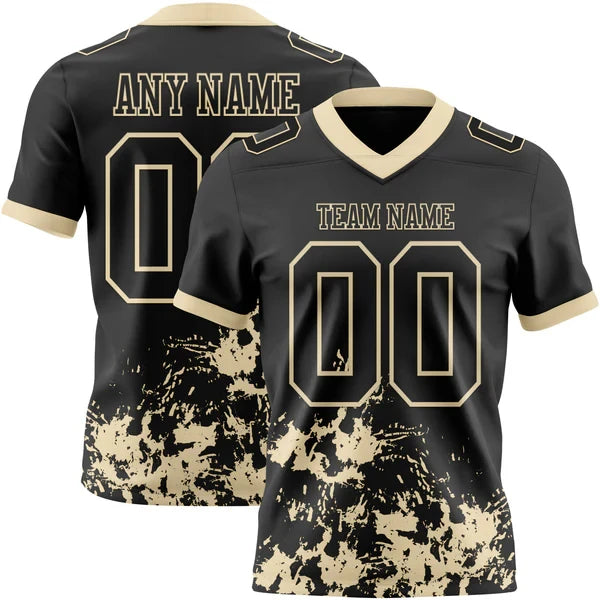 American Football Graphic Short Sleeve Crew Neck Sports T Shirt
