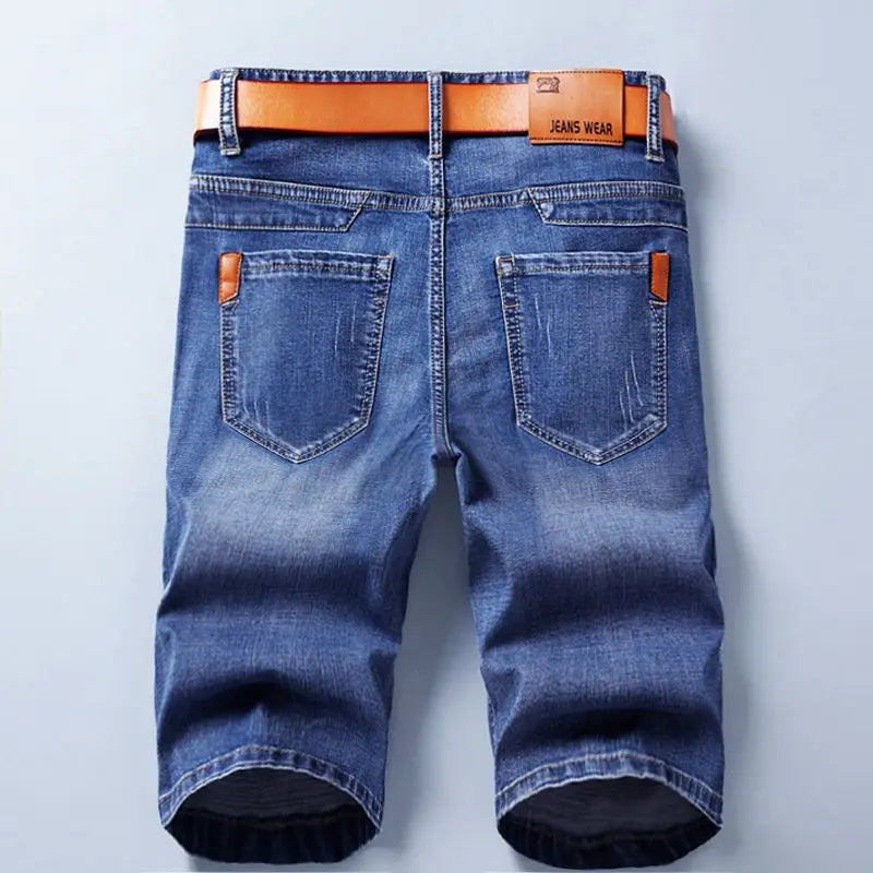 Men's Straight Cut Denim Shorts for Casual Everyday Wear