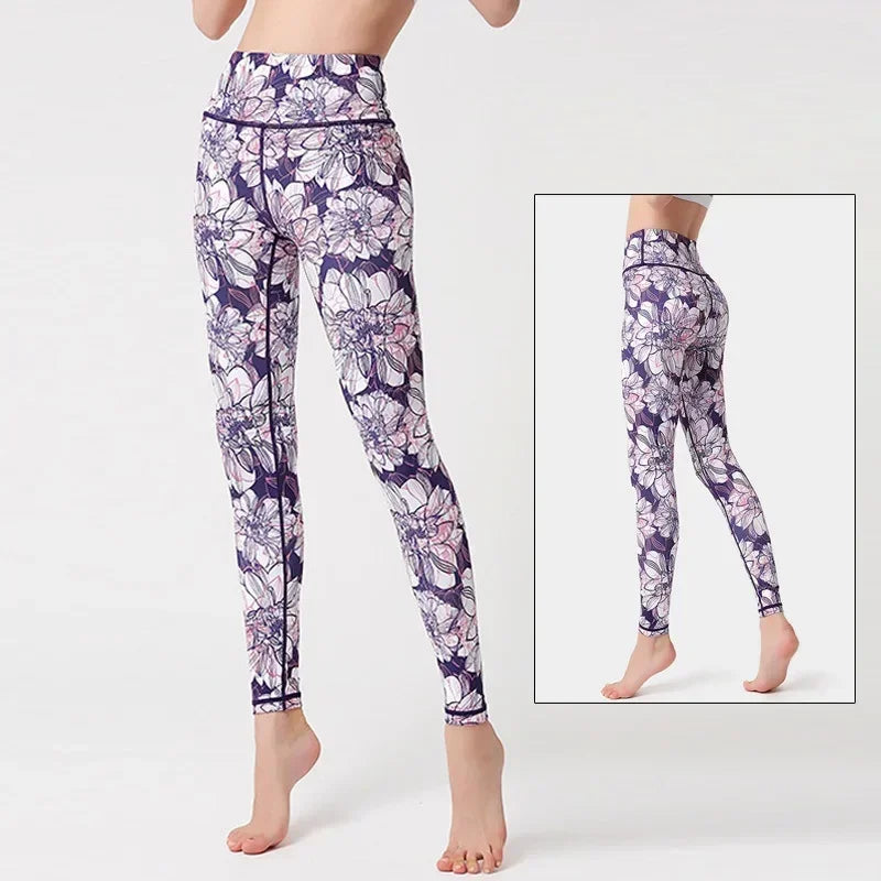 Women's Printed High-Waist Workout Leggings