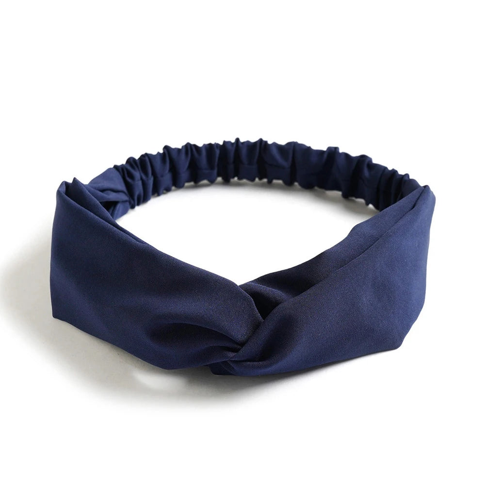 Floral Print Twist Front Elastic Headband for Everyday Hair Styling
