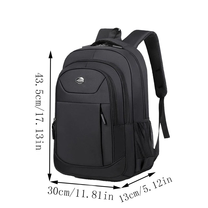 Everyday Commuter Backpack with Contrast Zippers and Multiple Front Pocket Styles