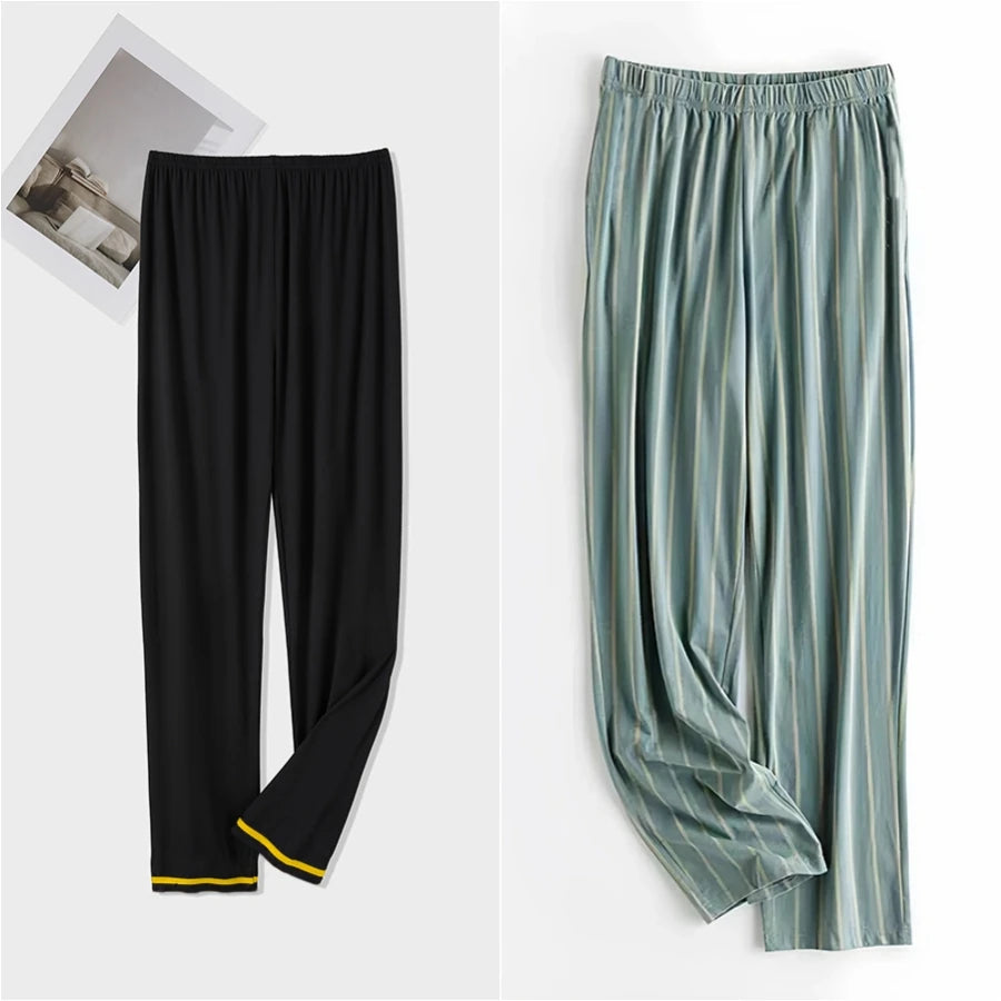 Men's Printed Elastic Waist Straight Leg Lounge Pajama Pants