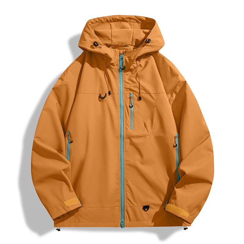 Hooded Single Layer Outdoor Windbreaker