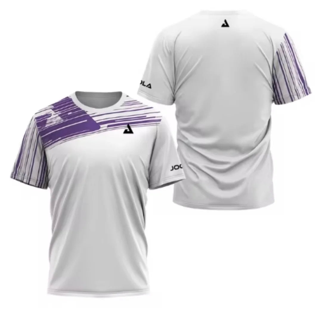 Floral Court Sports Short Sleeve T-shirt For Sports Outfits