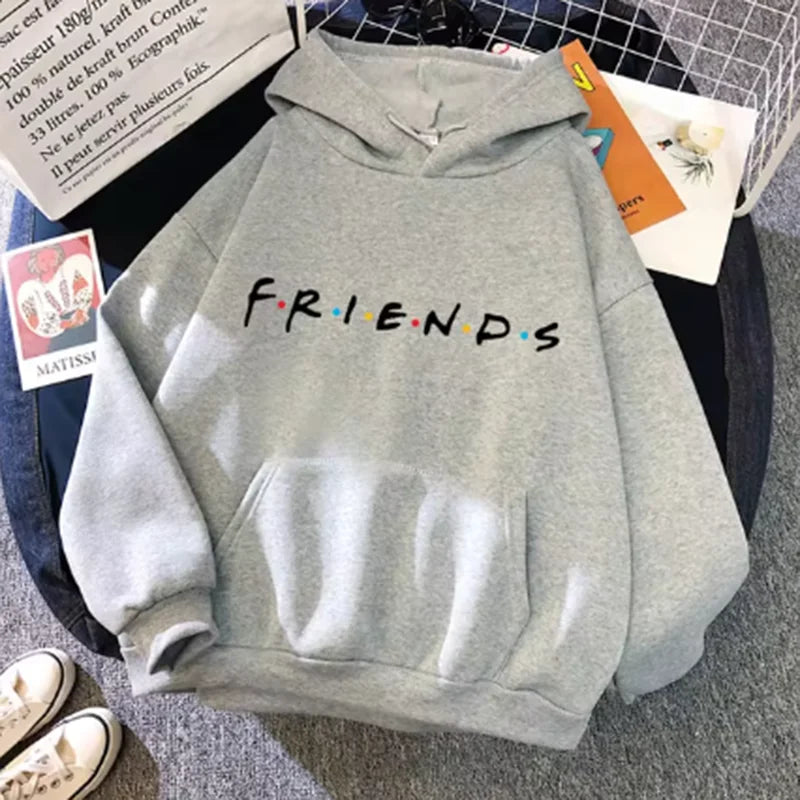Letter Graphic Long Sleeve Pullover Casual Hoodie for Layering