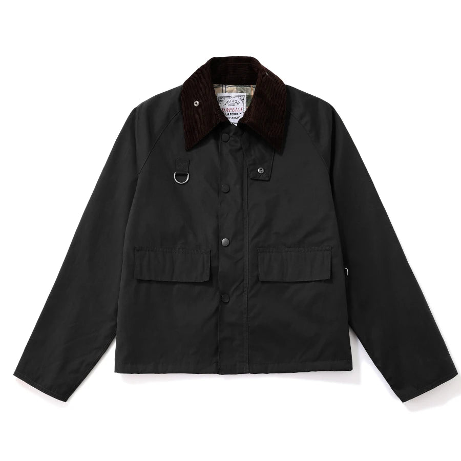 Outdoor hunting tactical plus size men's windbreaker baseball check work cropped corduroy waterproof fishing plaid jacket