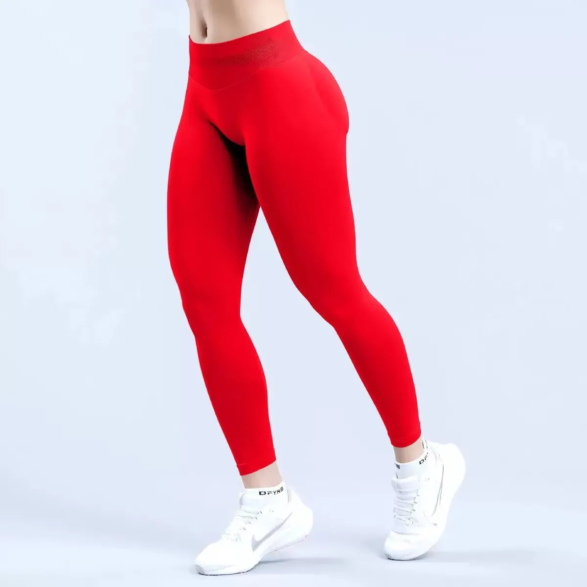 Women's Stretch Ankle-Length Leggings with Wide Waistband