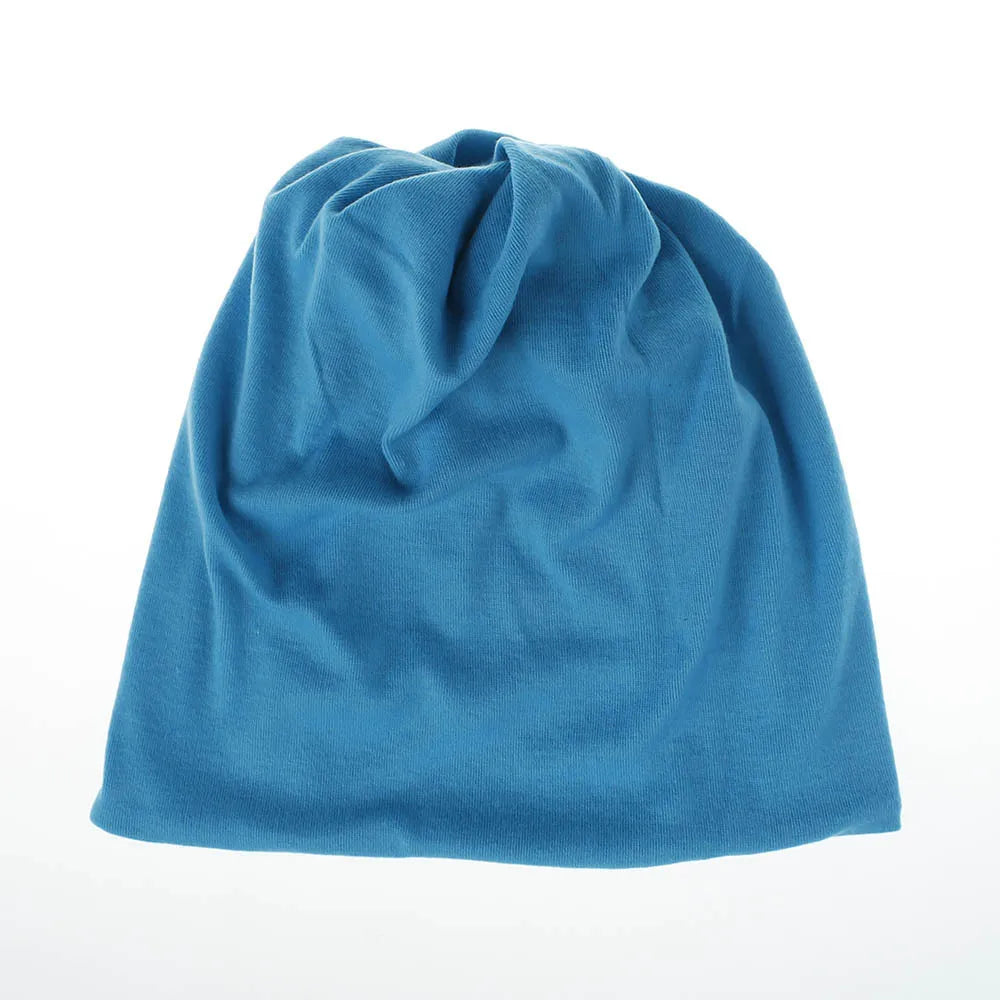 Solid Slouchy Knit Beanie with Soft Drape Shape
