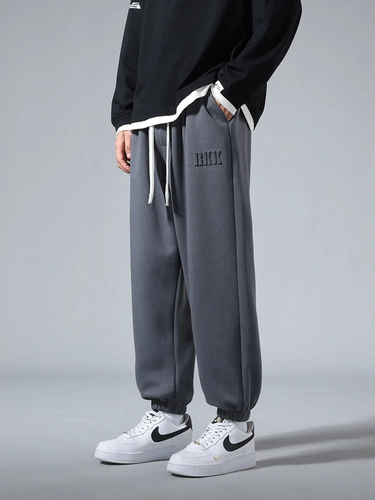 Men's Elastic Waist Loose Fit Casual Pants For Everyday Wear