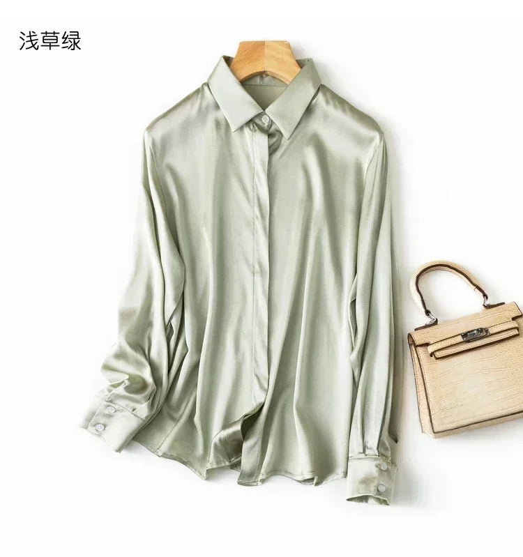Women's Collared Long Sleeve Shirt