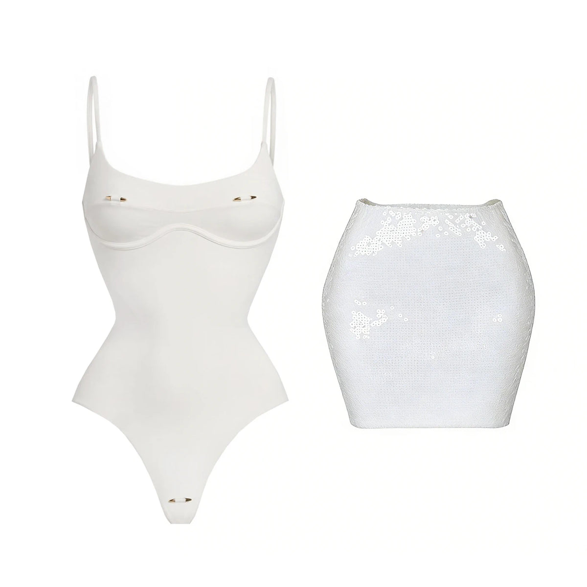 Solid One-Piece Swimsuit with Cover-Up