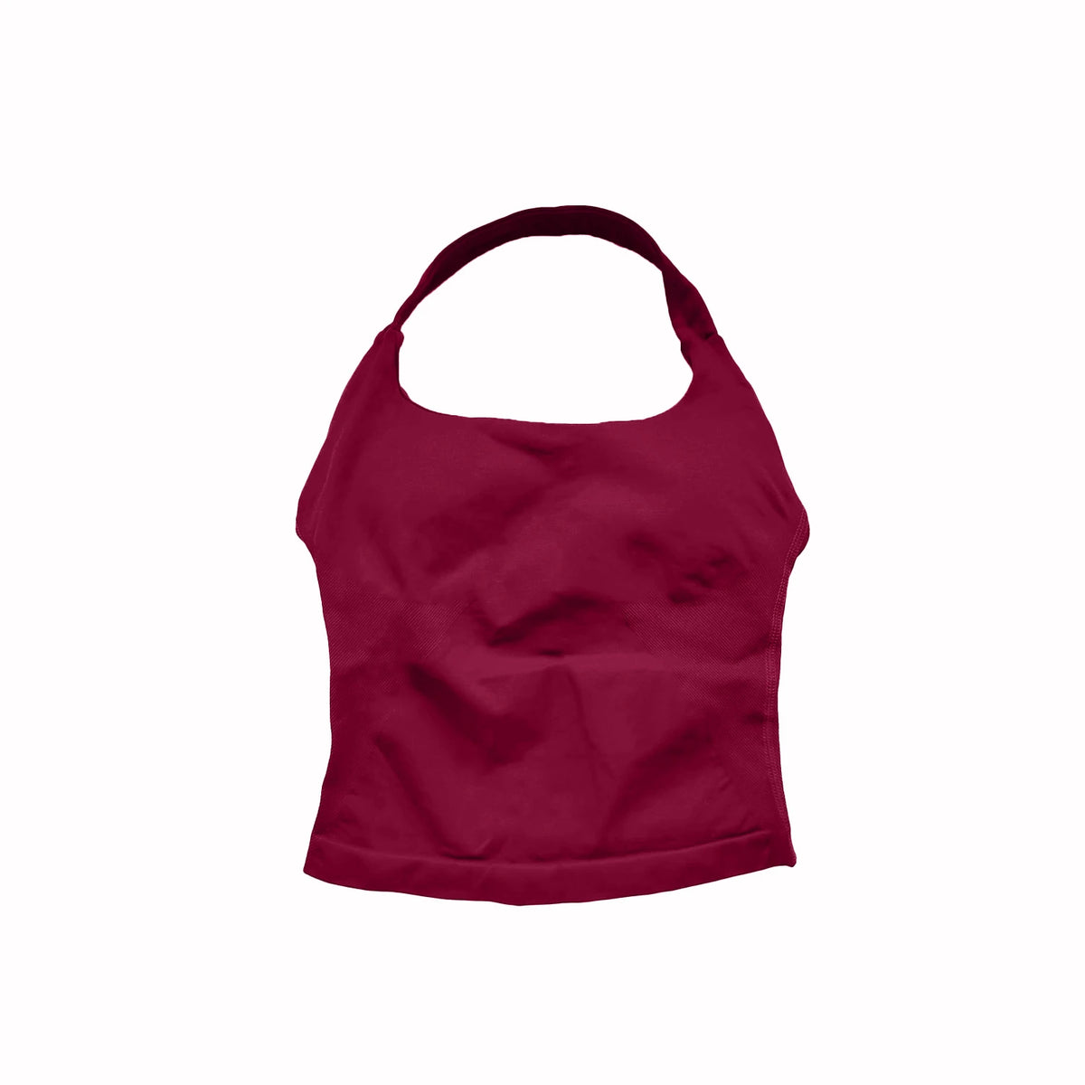 Women's Halter Neck Longline Fitted Tank Top For Workout Outfits