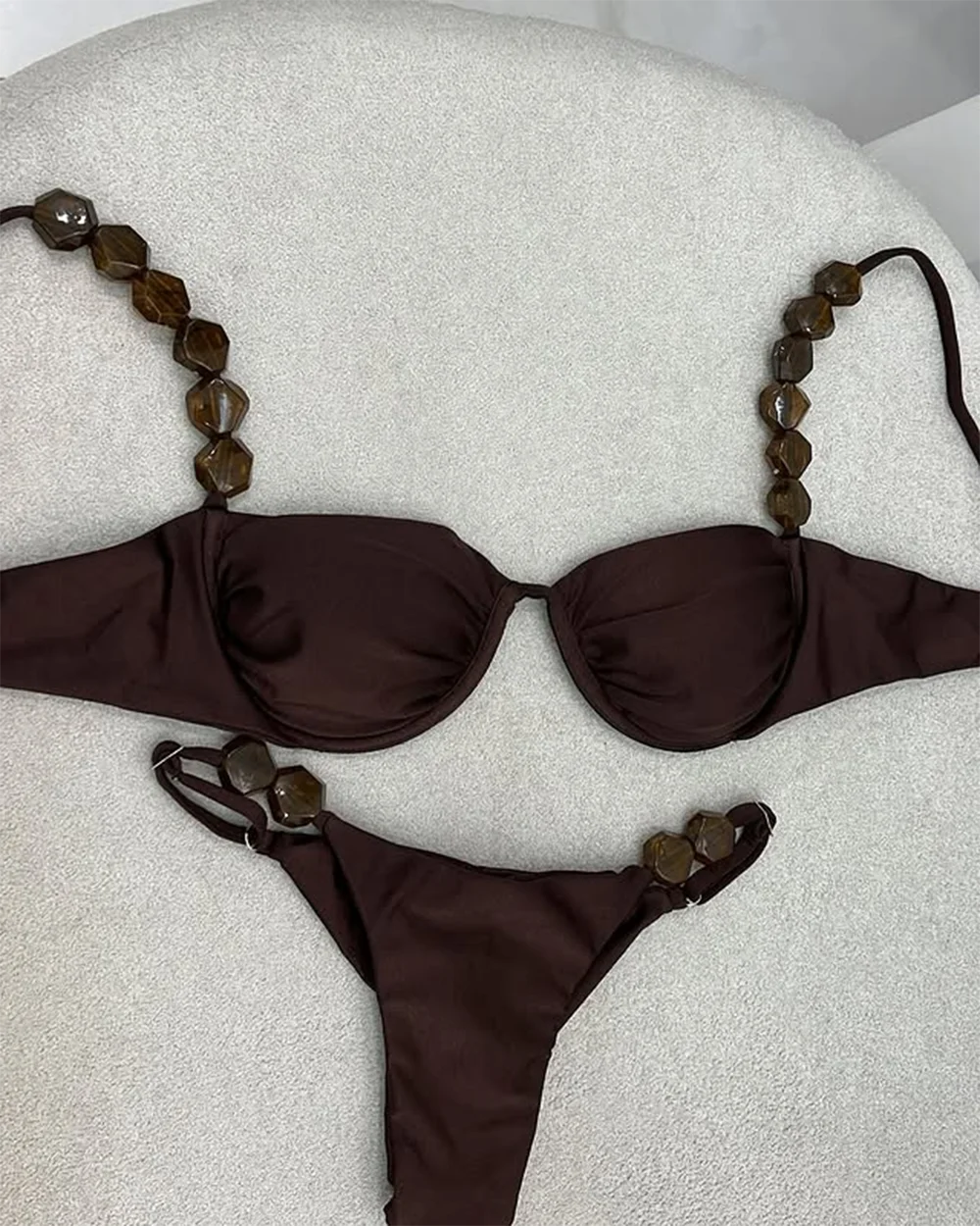 Beaded Triangle Bikini