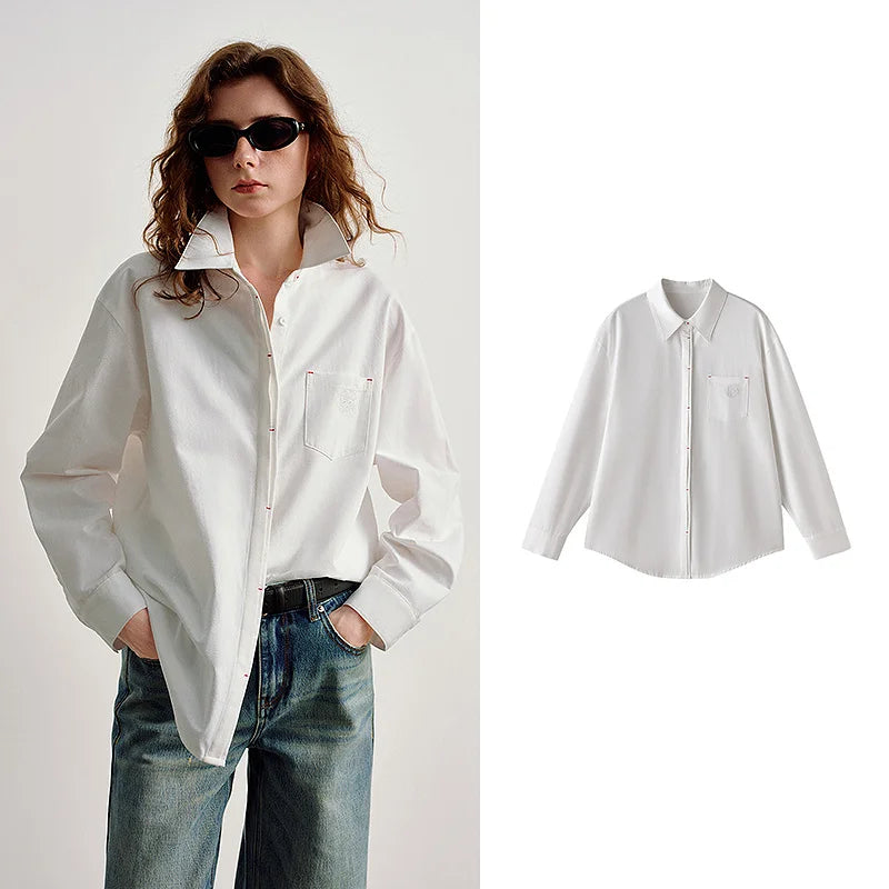Women's Collared Long Sleeve Shirt