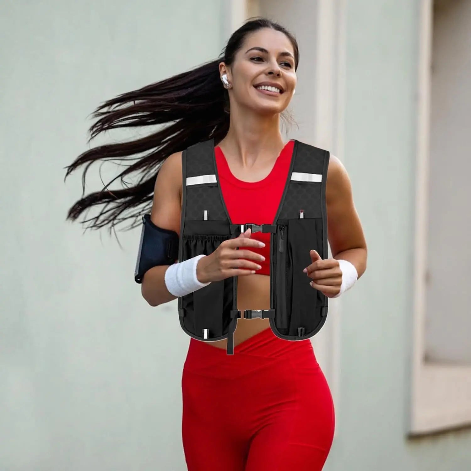 Adjustable Vest-Style Running Backpack