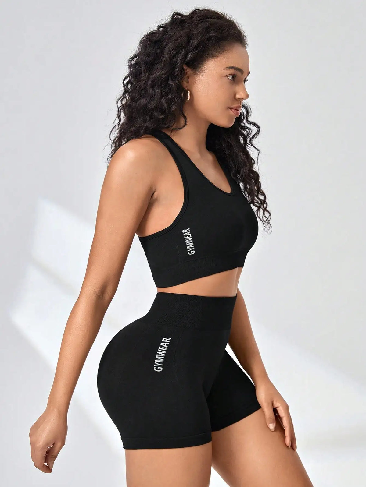 Women's Racerback Tank And Shorts Yoga Set For Workout Outfits