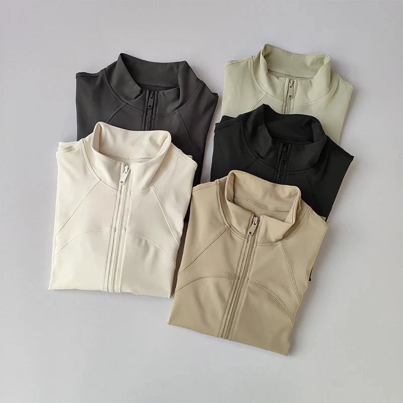 Women's Zip-Front Long Sleeve Yoga Jacket