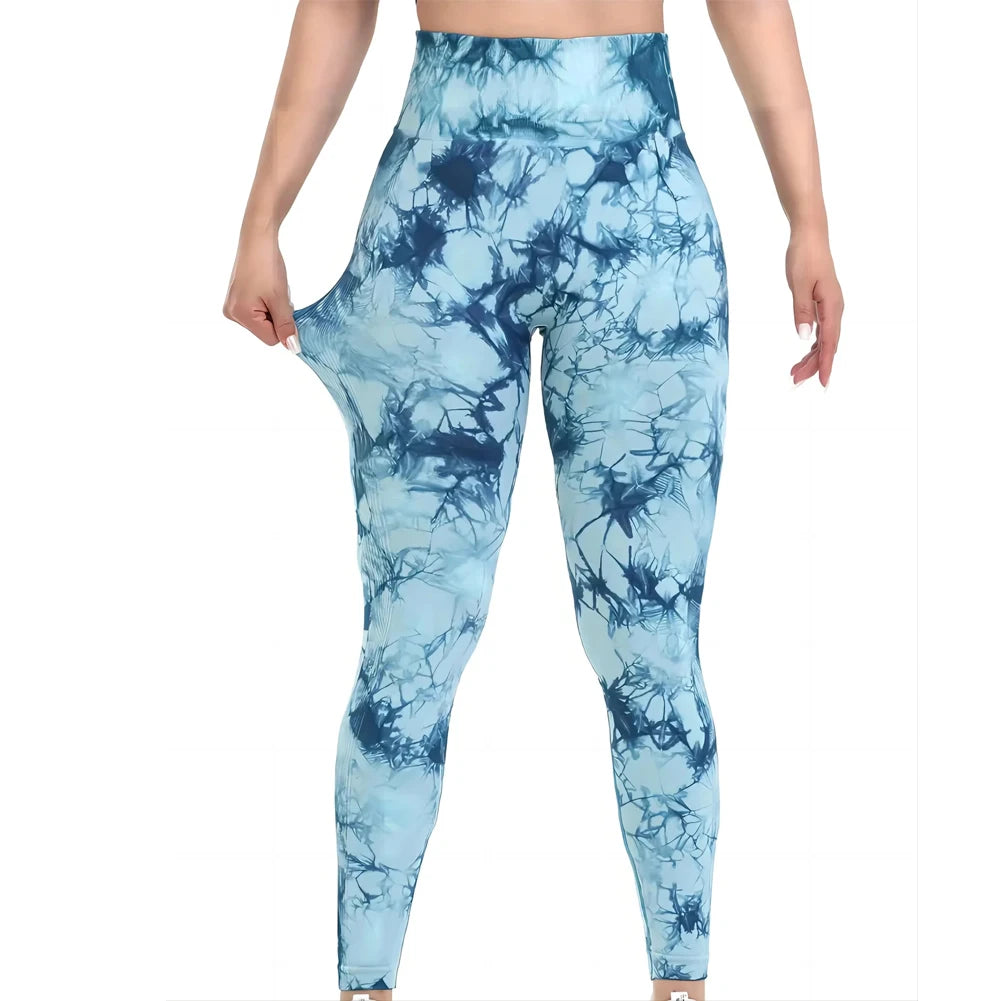 Women's Tie Dye Full Length Leggings For Workout Outfits