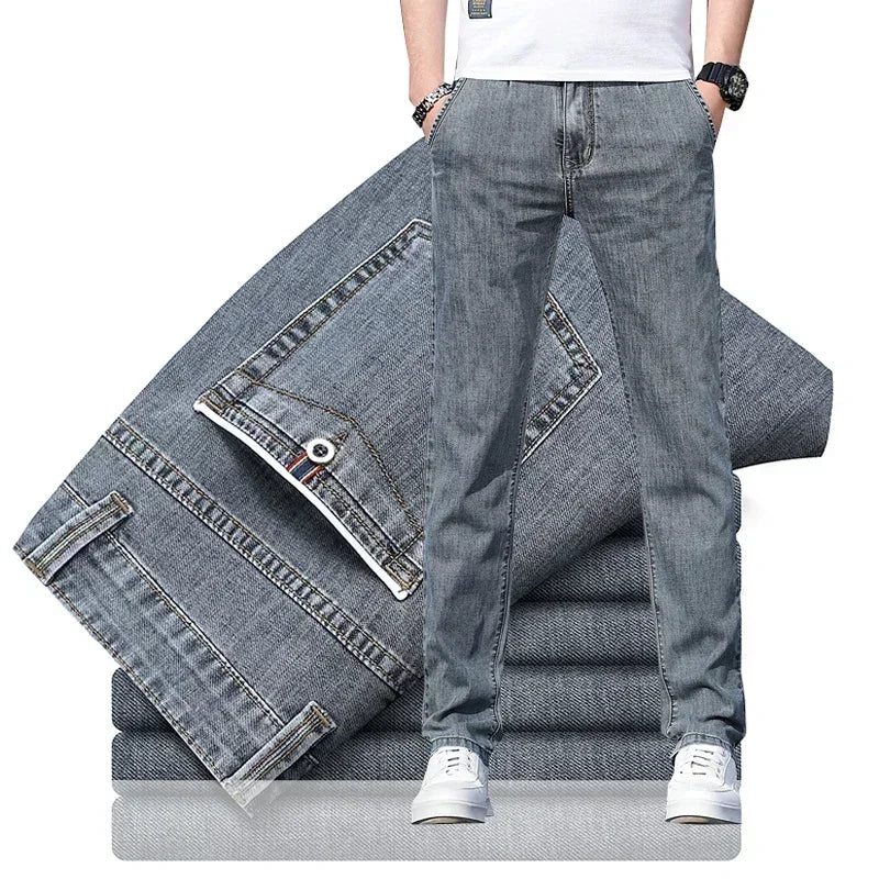 Men's Straight Leg Denim Jeans for Casual Everyday Wear