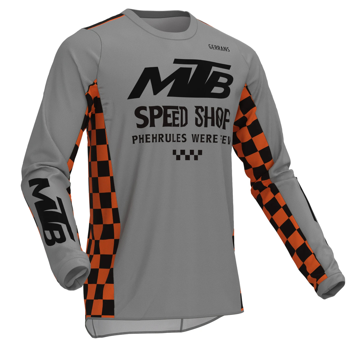 Men's Long Sleeve Pullover Cycling Jersey for Mountain Bike Riding