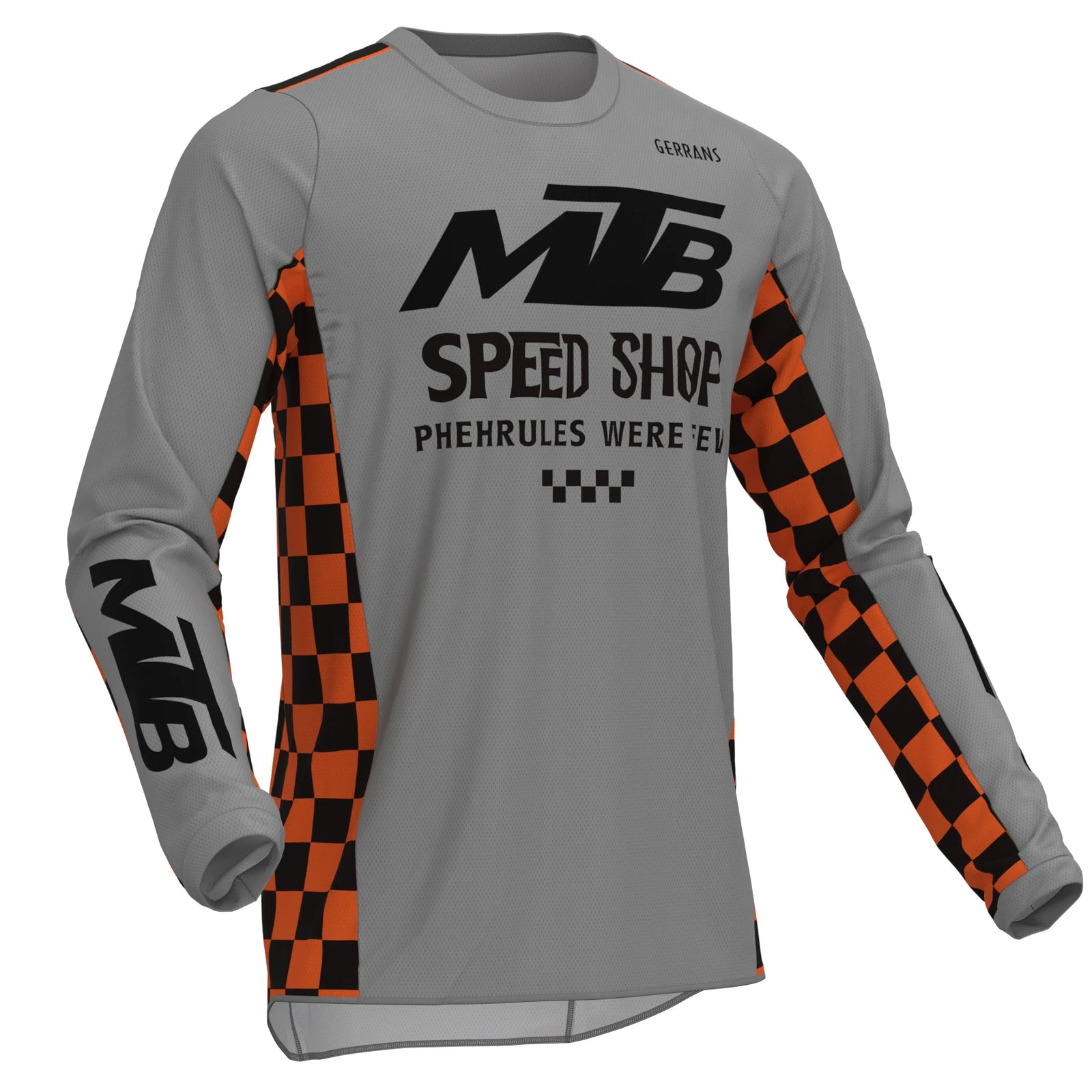 Men's Long Sleeve Pullover Cycling Jersey for Mountain Bike Riding