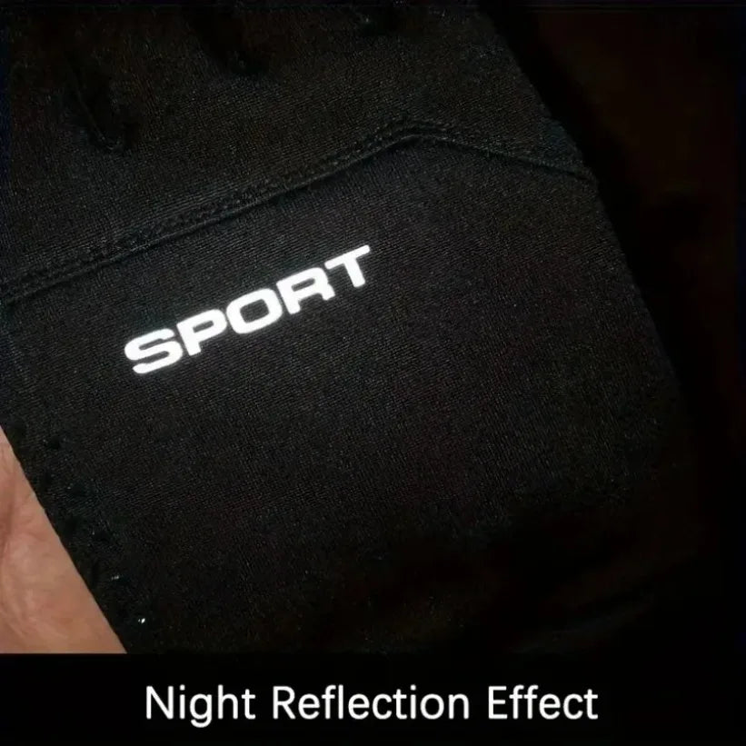 Solid Full Finger Outdoor Gloves with Adjustable Wrist Closure