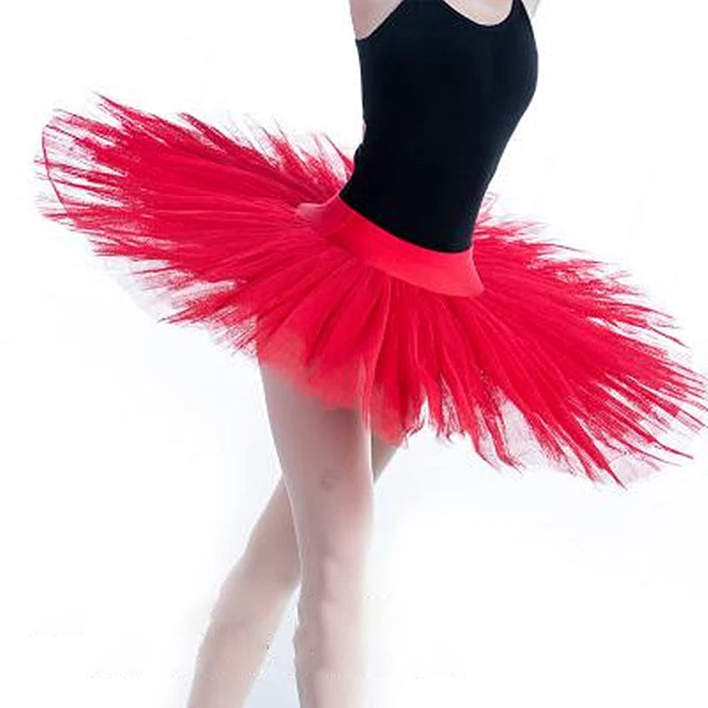 Pancake Ballet Tutu Skirt with Briefs and Mixed Height-Letter Size Options