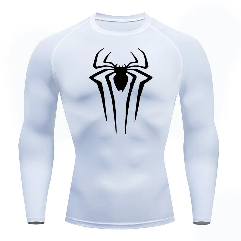 Fitted Crew Neck Long Sleeve Compression T Shirt