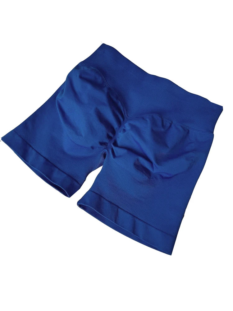 Women's Scrunch Back Nylon Blend Shorts for Yoga and Gym Training