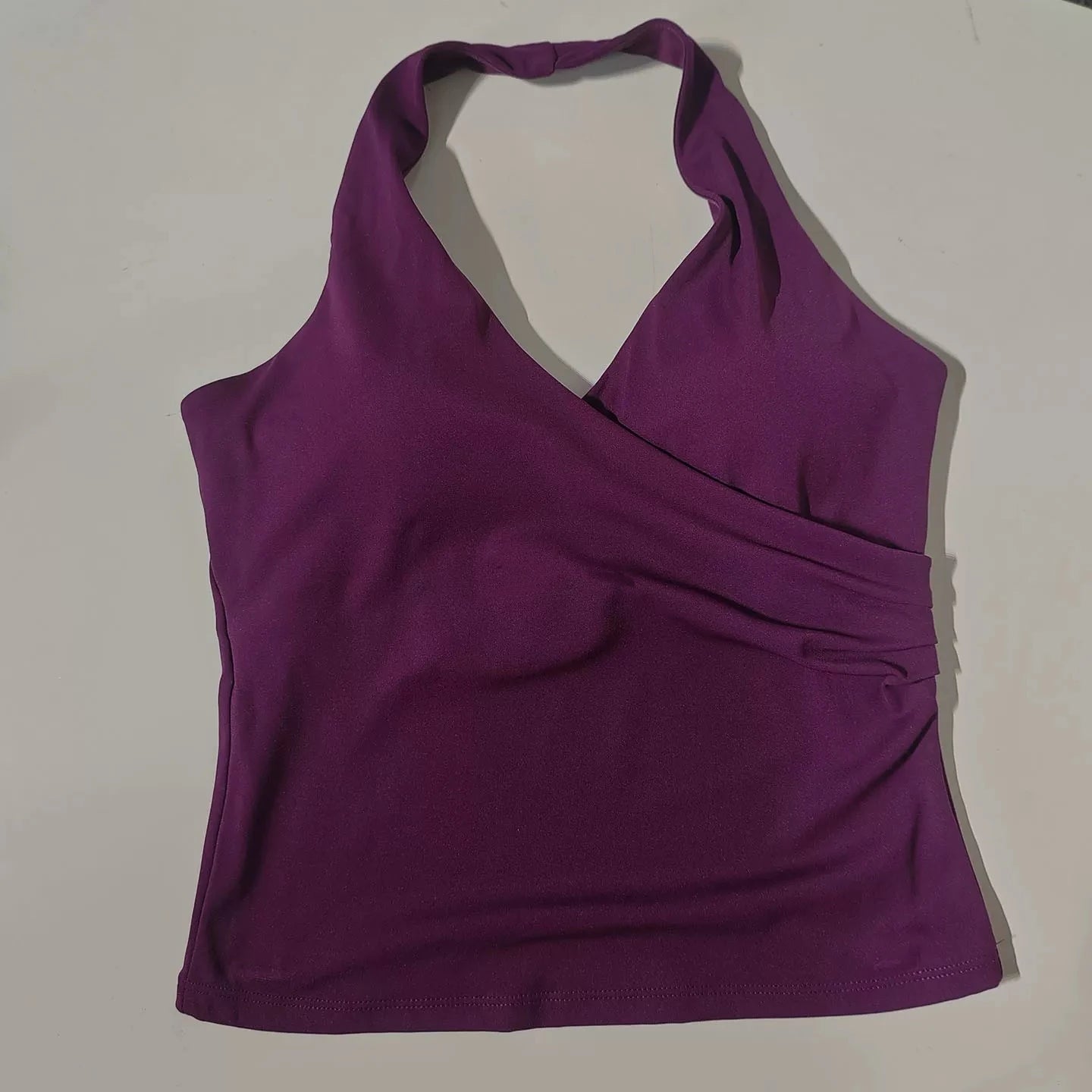 Women's Wrap Front Halter Neck Tank Top