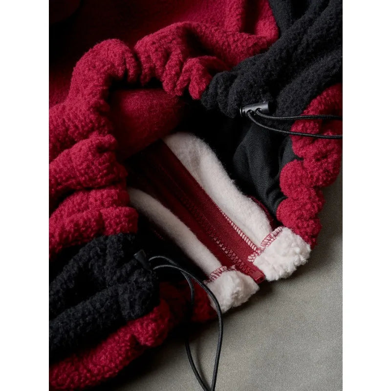 Hooded Long Sleeve Full Zip Casual Streetwear Jacket
