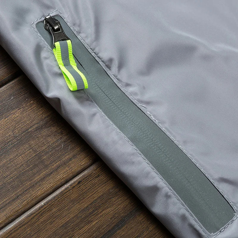 Unisex Breathable Reflective Hiking Jacket for Outdoor Wear