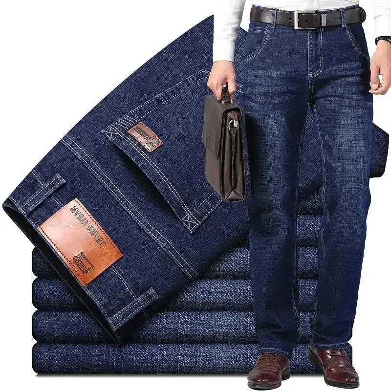 Men's Straight Leg Denim Jeans for Casual Everyday Wear