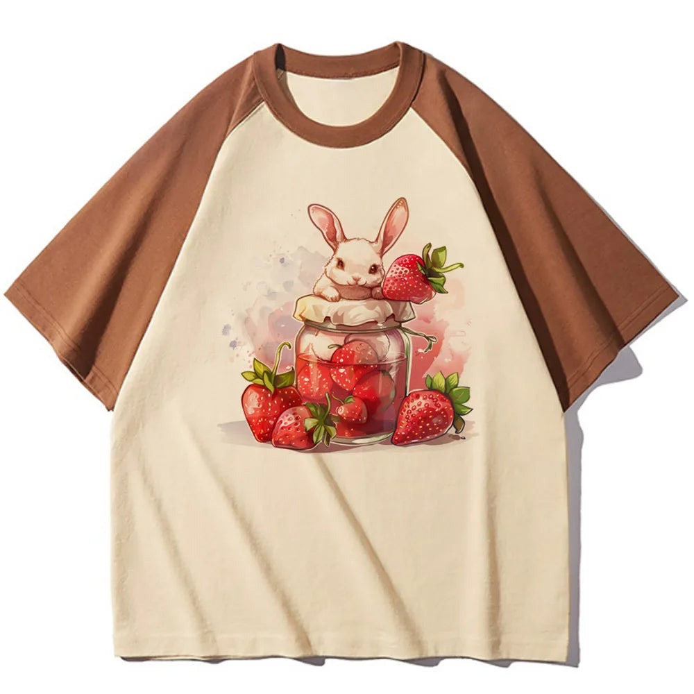 Strawberry Graphic Raglan Short-Sleeve T-Shirt