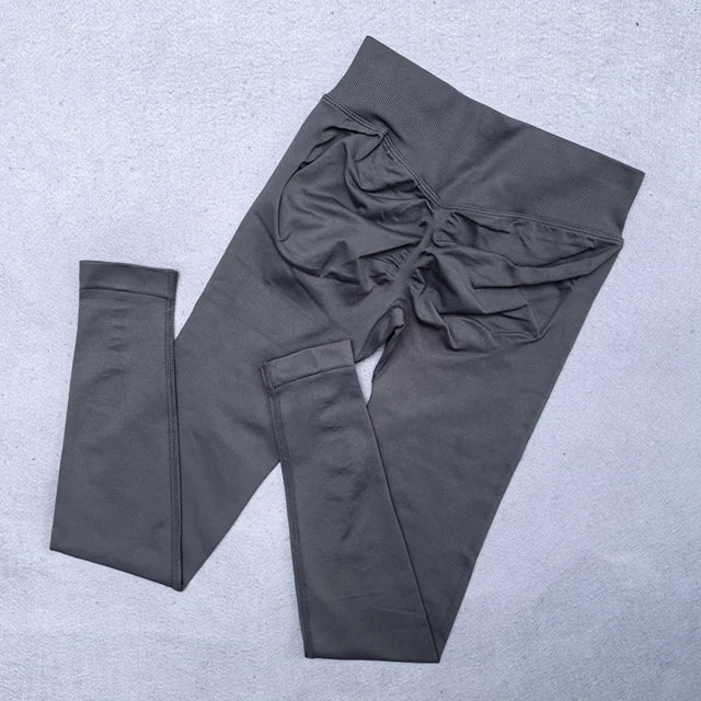 Women’s Ribbed-Waist Yoga Leggings