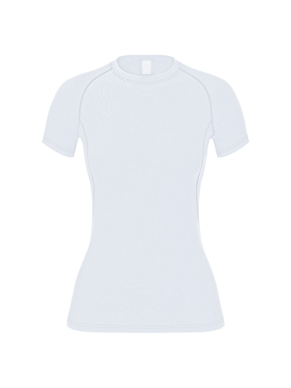 Women's Crew Neck Fitted Short Sleeve T-shirt For Workout Outfits