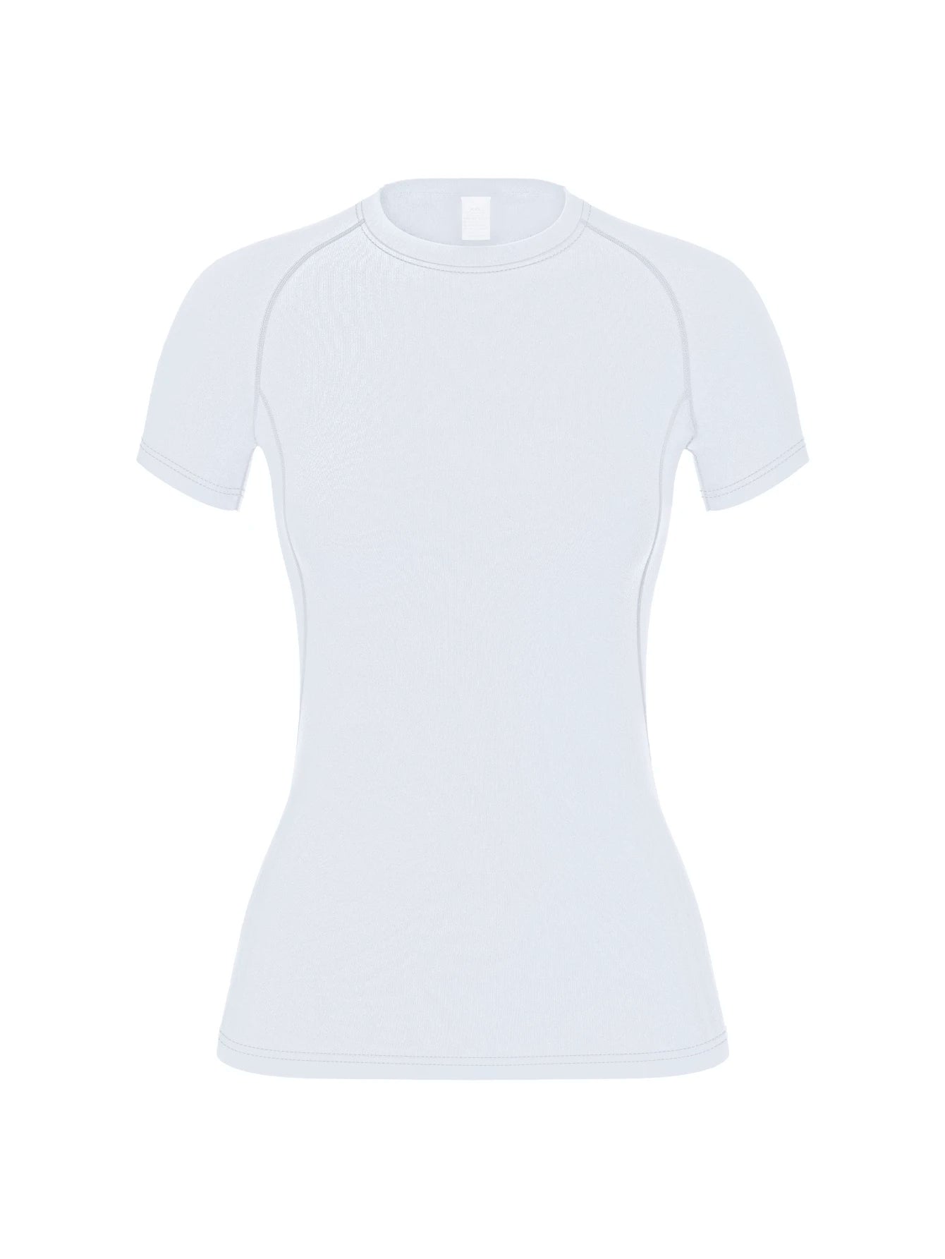 Women's Crew Neck Fitted Short Sleeve T-shirt For Workout Outfits