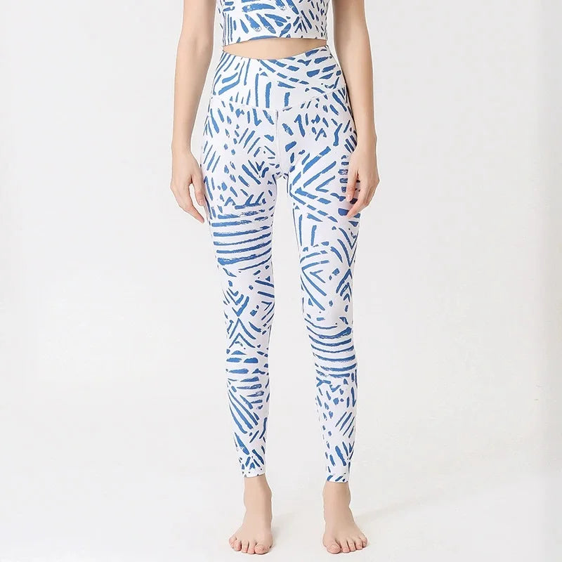 Women's Floral Sports Bra and Leggings Workout Set