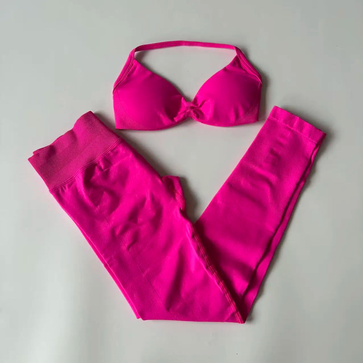 Women's Strappy Bra And Leggings Yoga Set For Workout Outfits