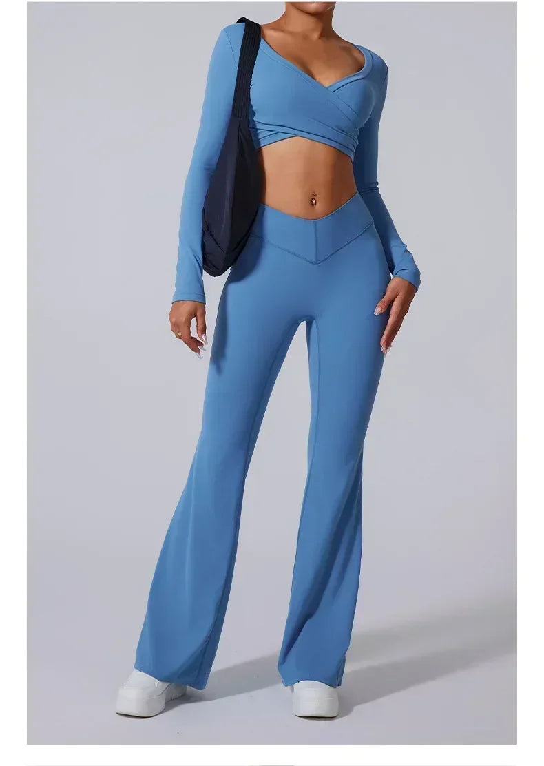 Women's Zip-Front Yoga Workout Set