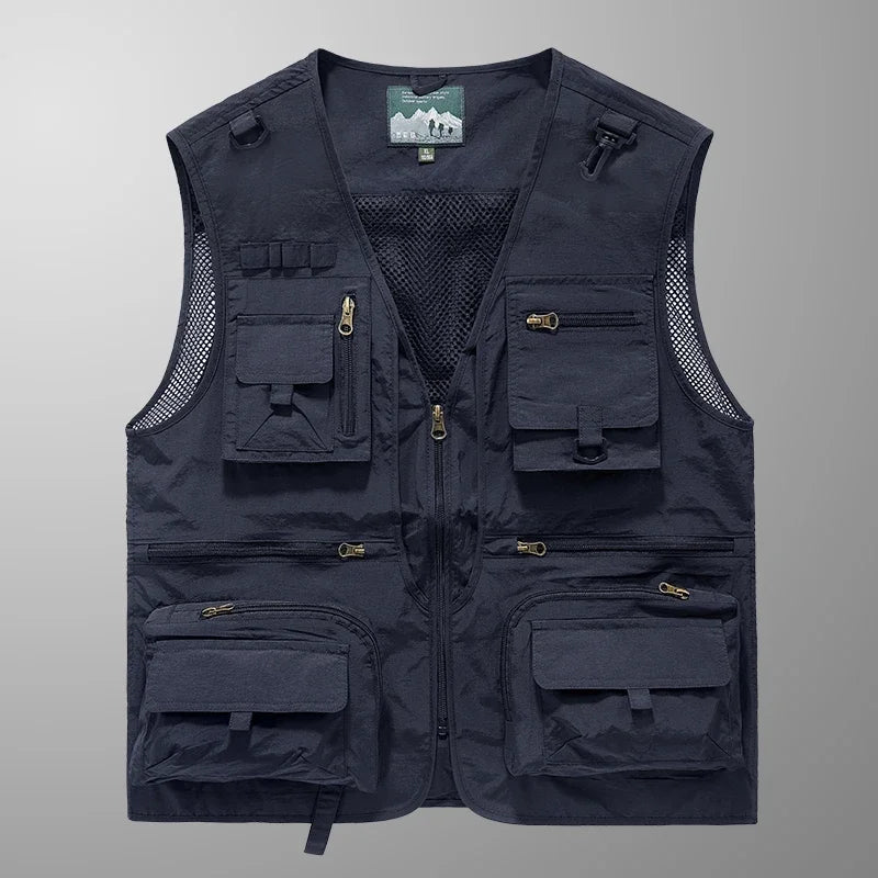 Men's Multi-Pocket Mesh Outdoor Vest