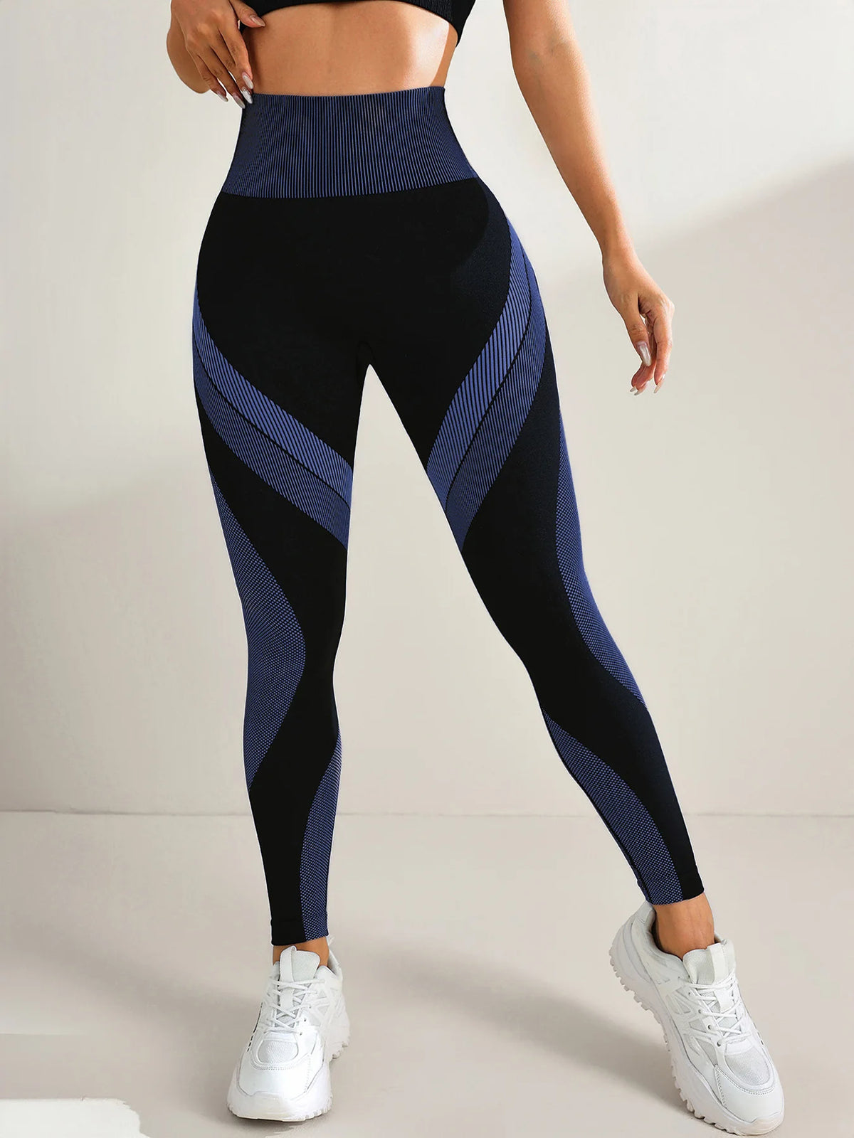 Women's Panelled Full Length Leggings For Workout Outfits