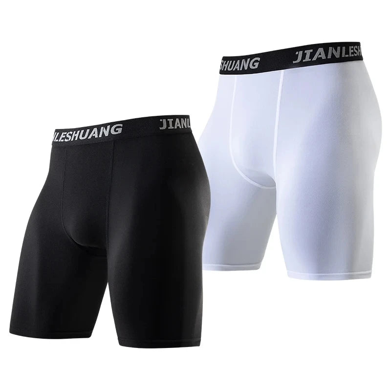 Men's Fitted Training Shorts for Gym and Running