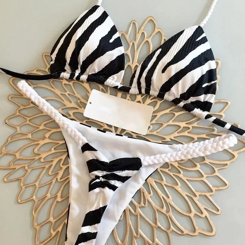 Printed String Bikini